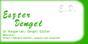 eszter dengel business card